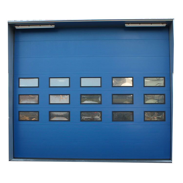 Industrial overhead steel door