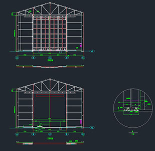 Drawing design of various doors