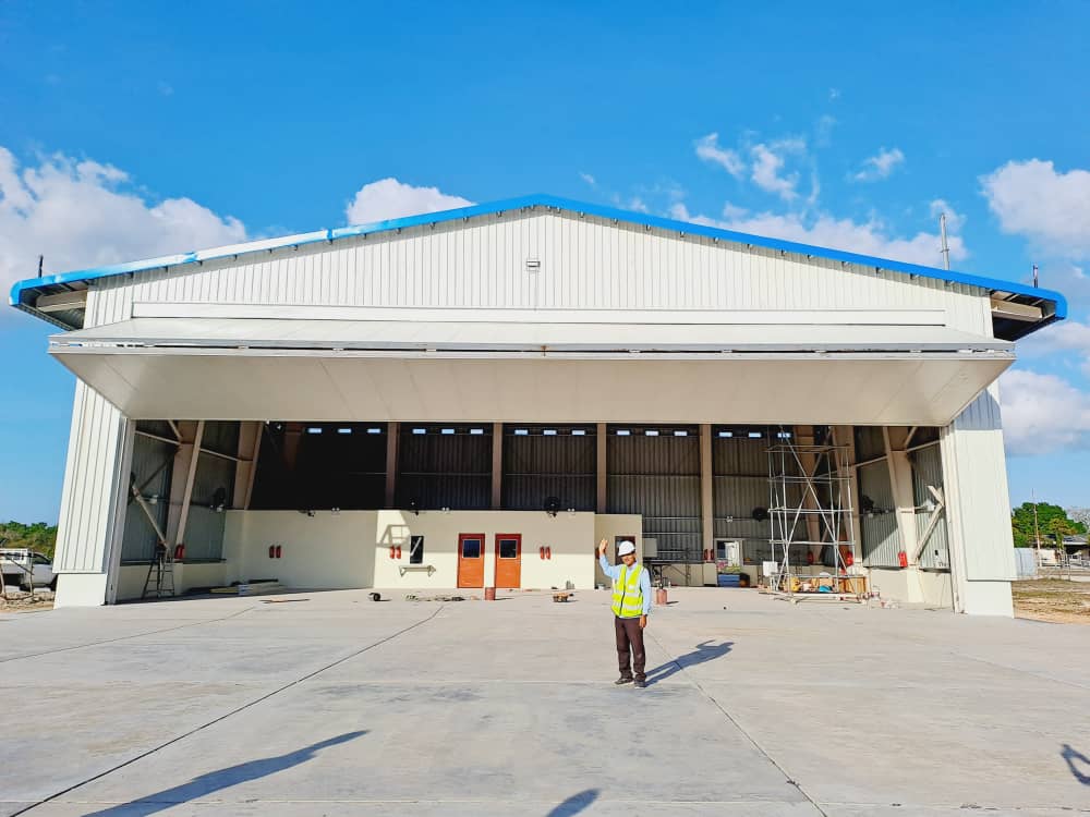 Actual Effect of Folding Hangar Doors